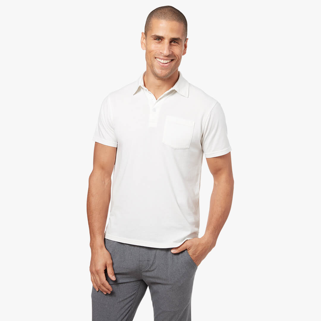 Fair Harbor Atlantic Polo 101-White M