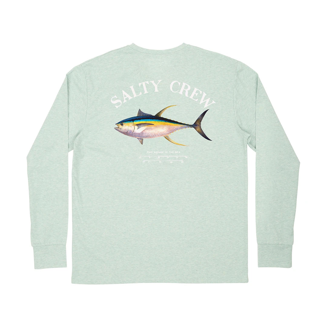 SALTY CREW AHI MOUNT LS TECH TEE Sage M