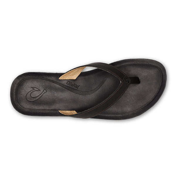 Olukai Mala e Womens Sandal 4040-Black-Black 10