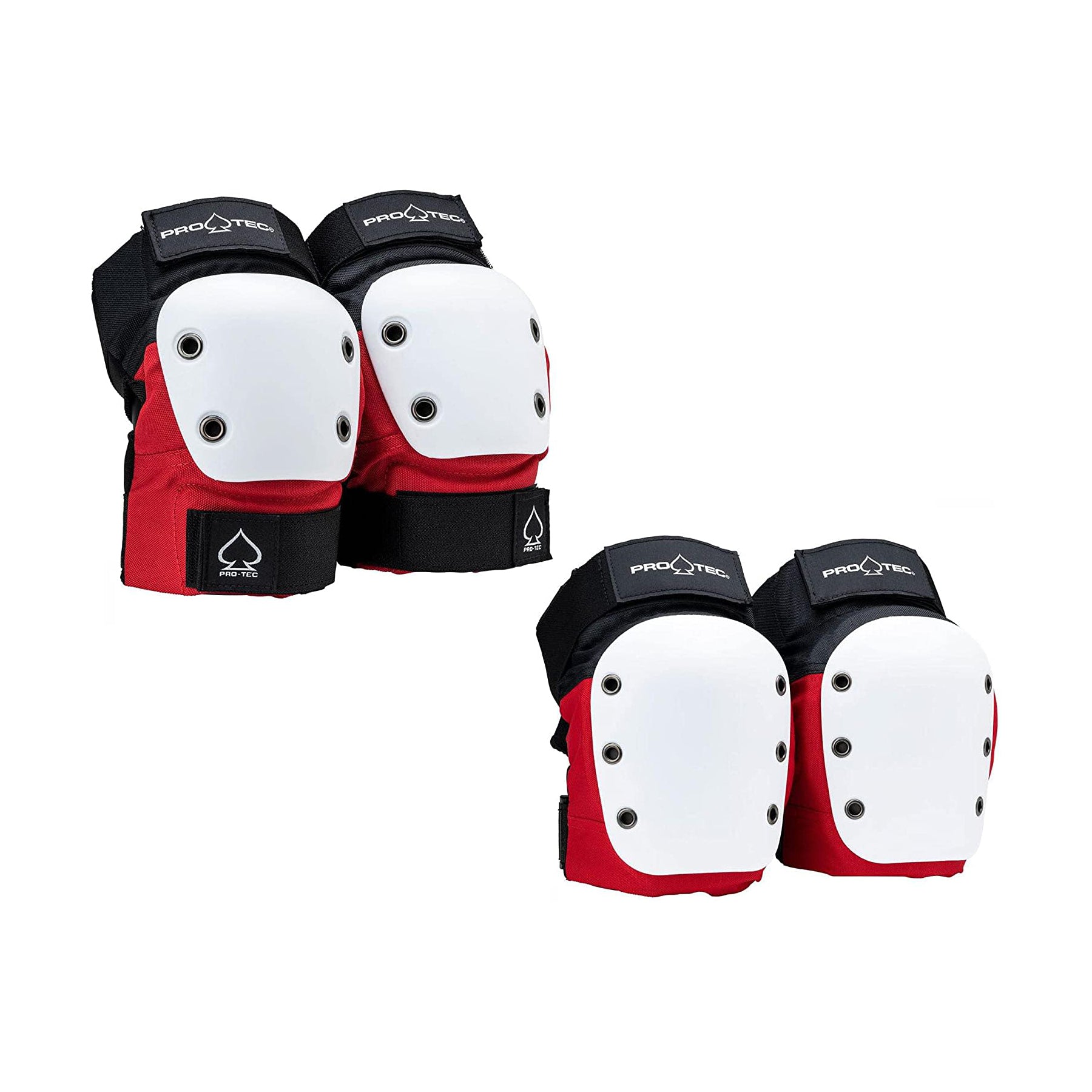 Pro-Tec Street Knee/Elbow Pads RedWhiteBlack S