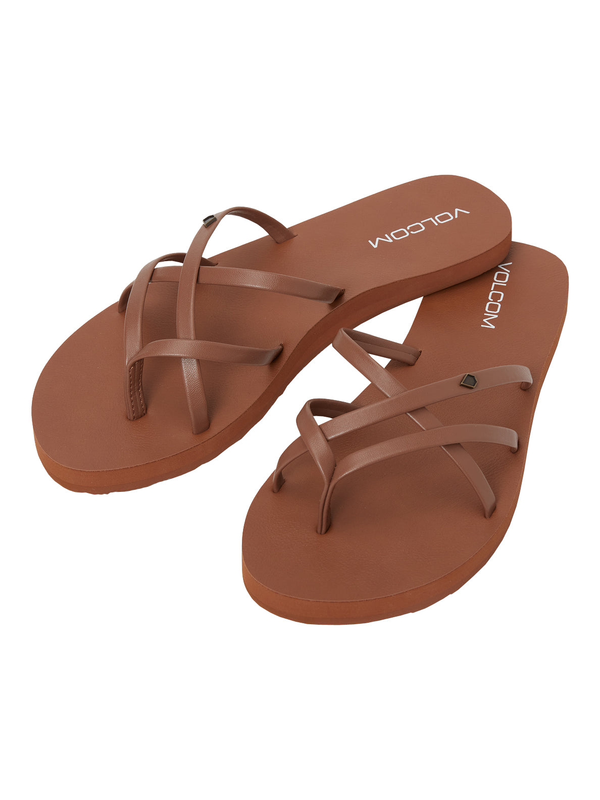 Volcom New School 2 Womens Sandal COG23-Cognac 10