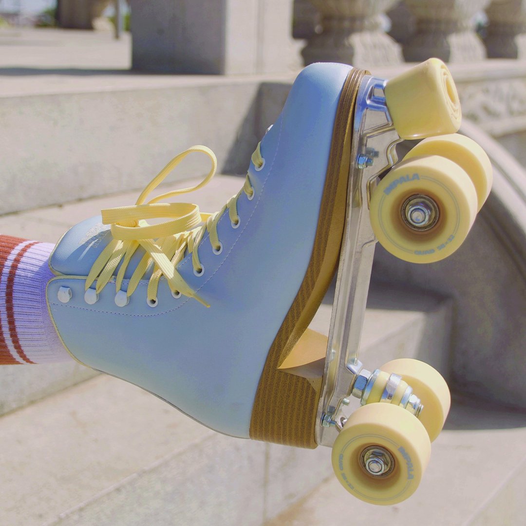 Impala Sidewalk Womens Roller Skates SkyBlue/Yellow 8