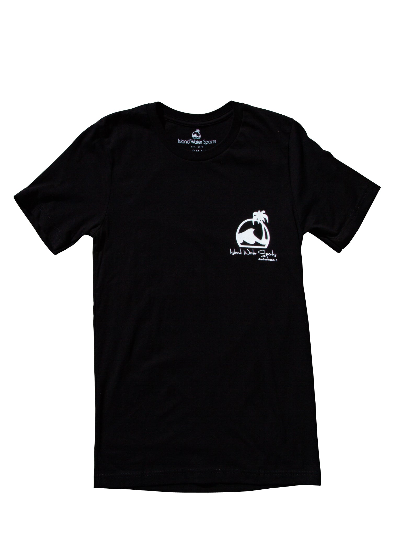 Island Water Sports Script Logo DFB S/S Tee Black/White XXL