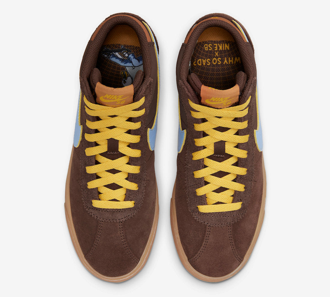 Nike SB Bruin Hi PRM 200-Brown/UniversityBlue 6.5