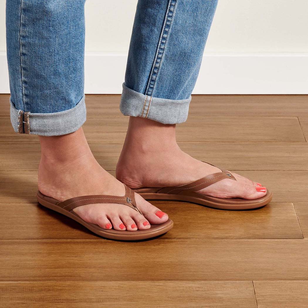 Olukai Honu Womens Sandal 3434-Tan-Tan 10