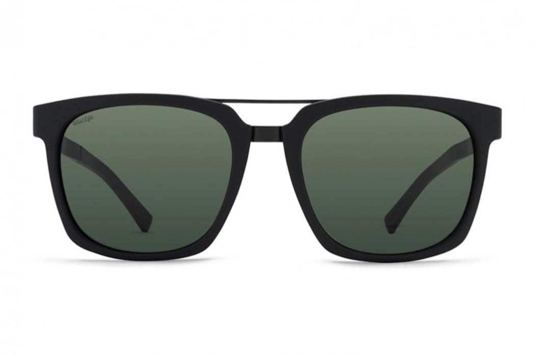 Von Zipper Plimpton Polarized Sunglasses Black Vintage Grey Square