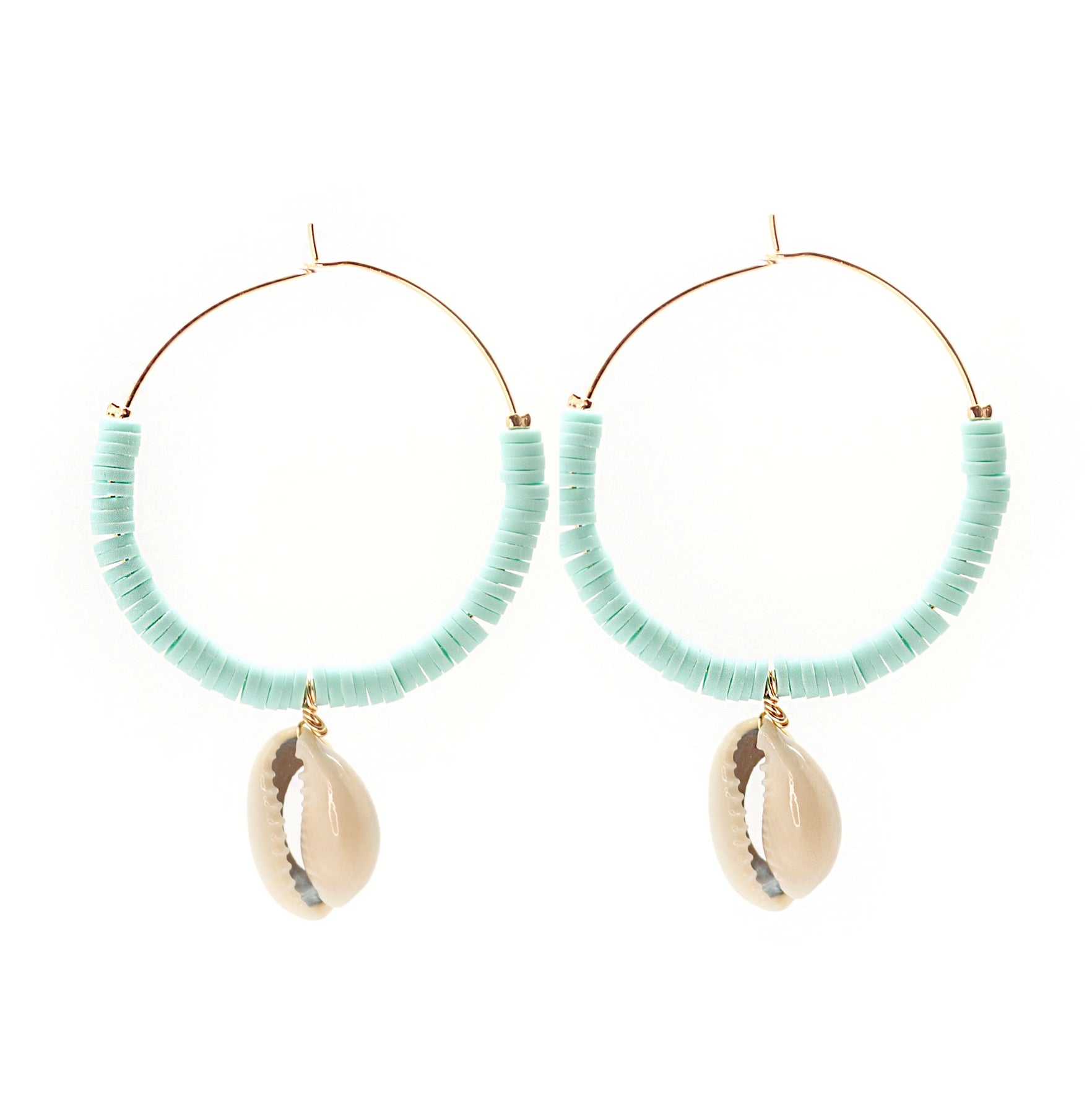 Salty Cali Waimea Hoops Turquoise Gold