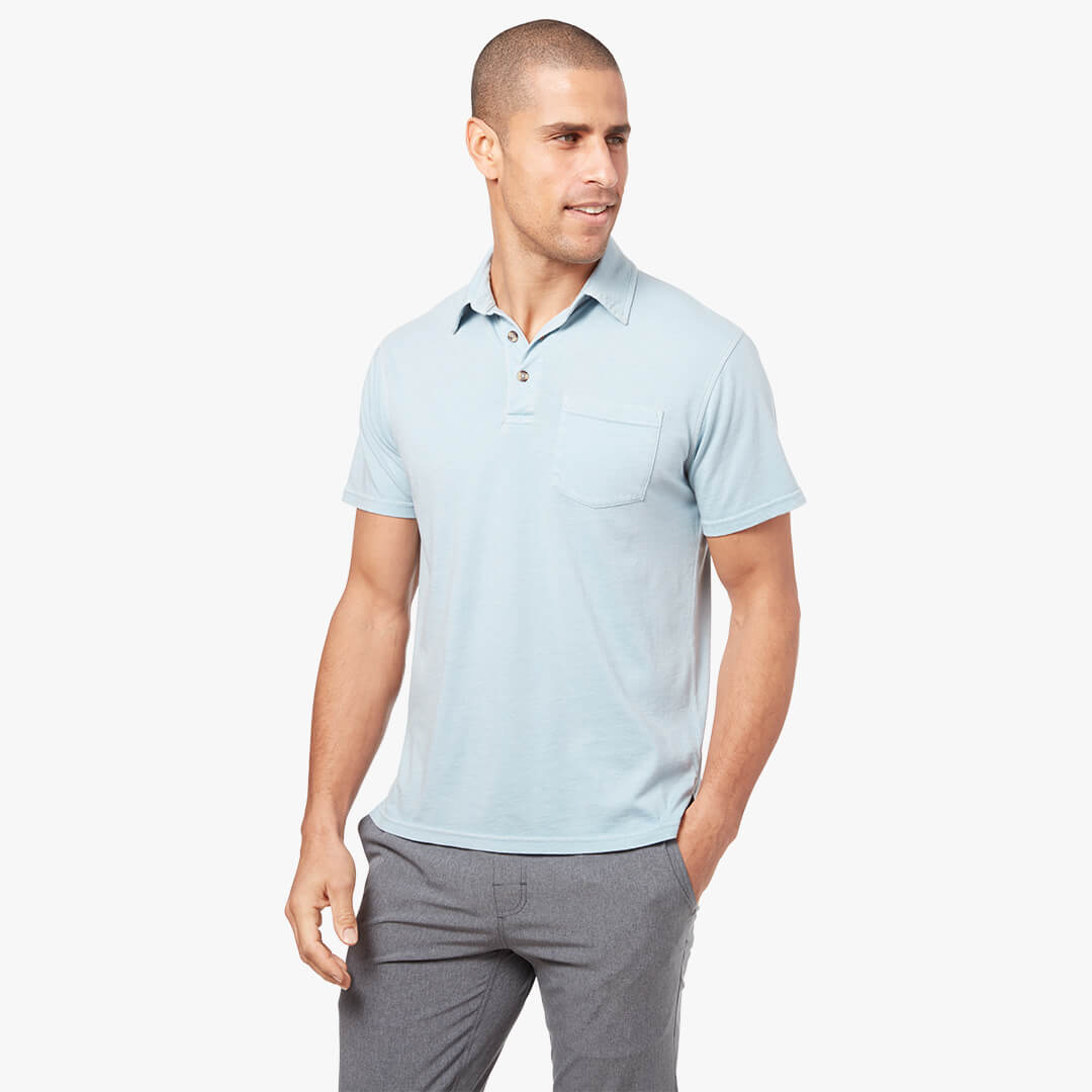Fair Harbor Atlantic Polo 454-LightBlue M