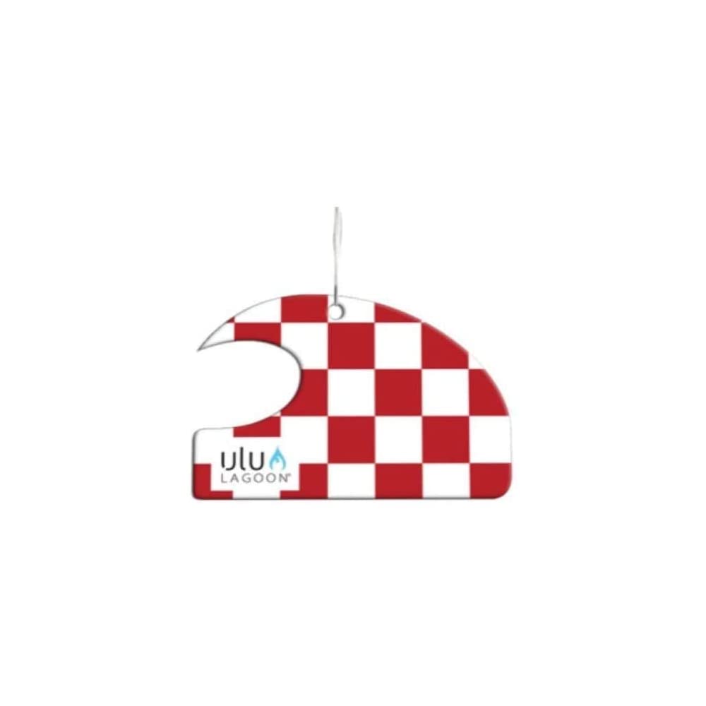 Ulu Lagoon Air Freshener Red White Checkerboard Wave