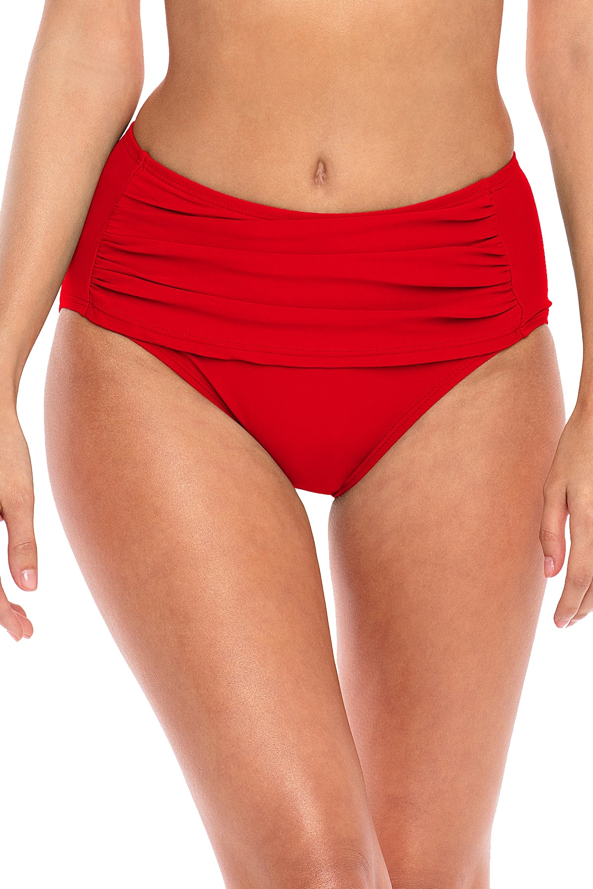 H20 Retro Highwaisted Bikini Bottom RED XL