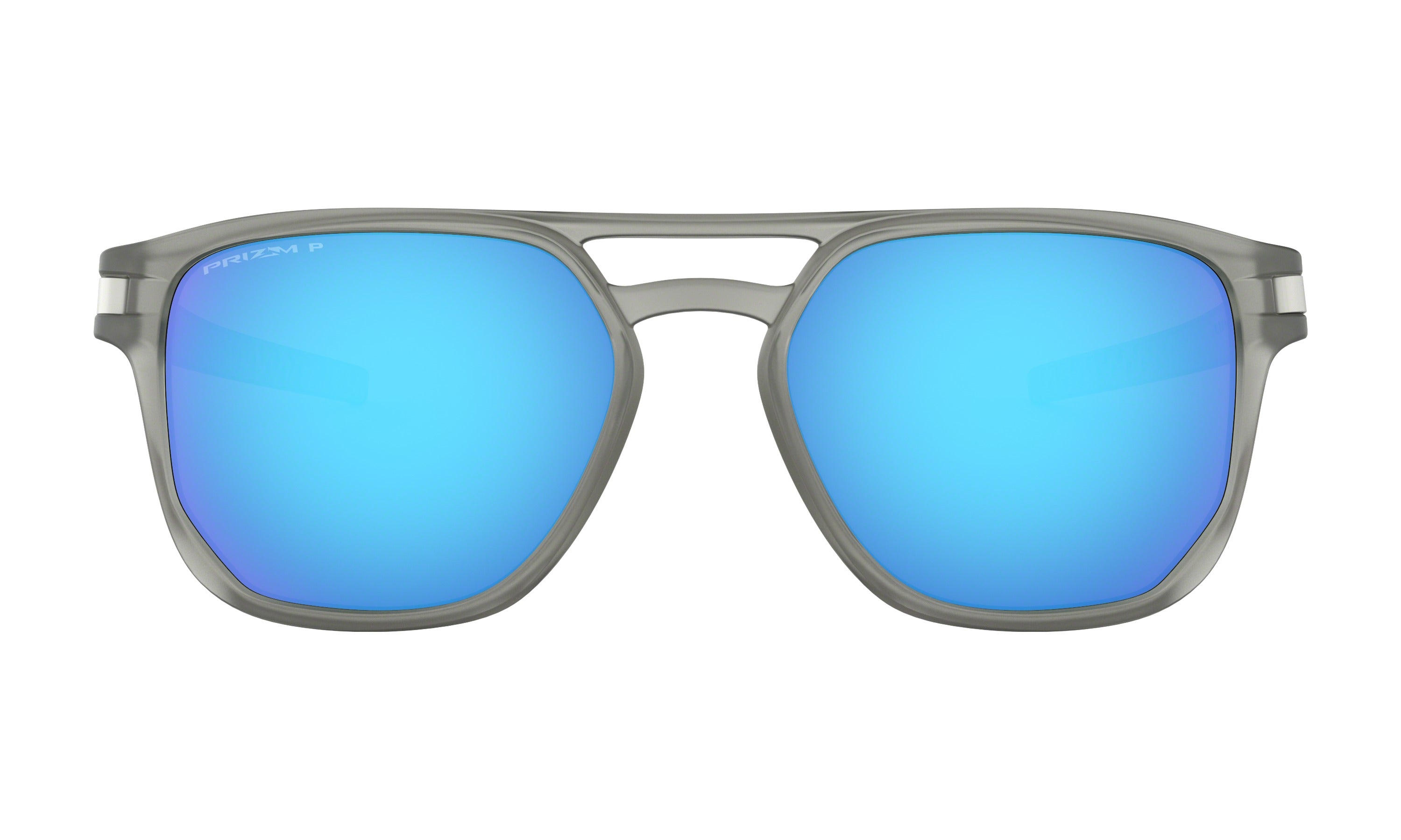 Oakley Latch Beta Polarized Sunglasses Matte Grey Prizm Sapphire 06
