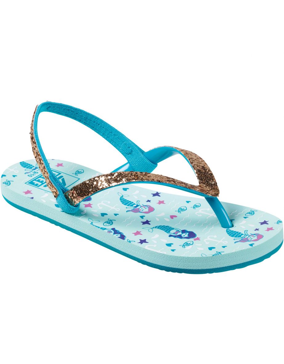 Reef Little Stargazer Prints Girls Sandal Aqua Mermaids23 9 C