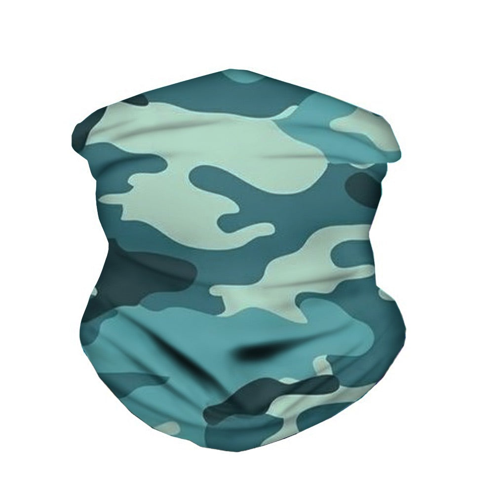 Island Water Sports Neck Gaiter, Sun Shield, Face Covering TealCamo OS