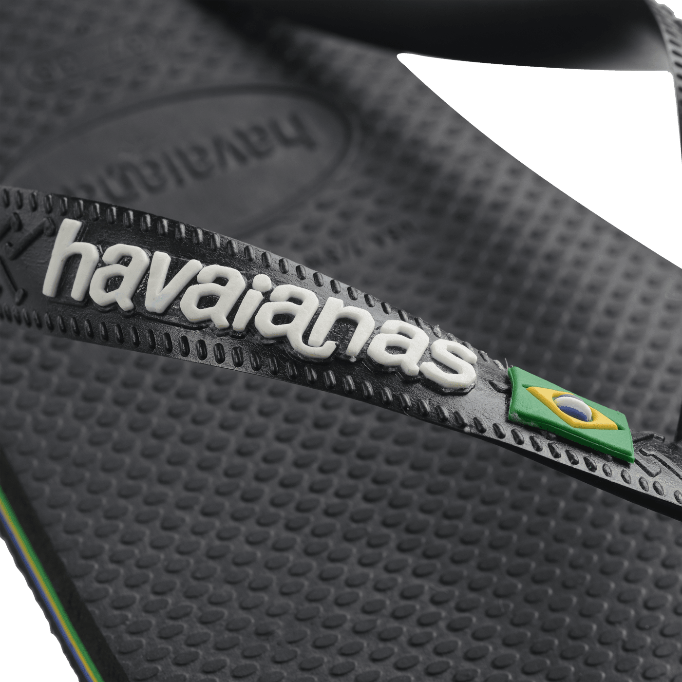 Havaianas Brazil Logo Mens Sandal 1069-Black-Black23 8