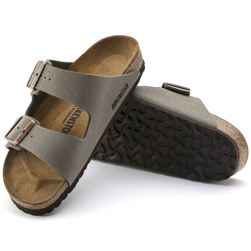 Birkenstock Arizona Mens Sandal Birkibuc-Stone 9