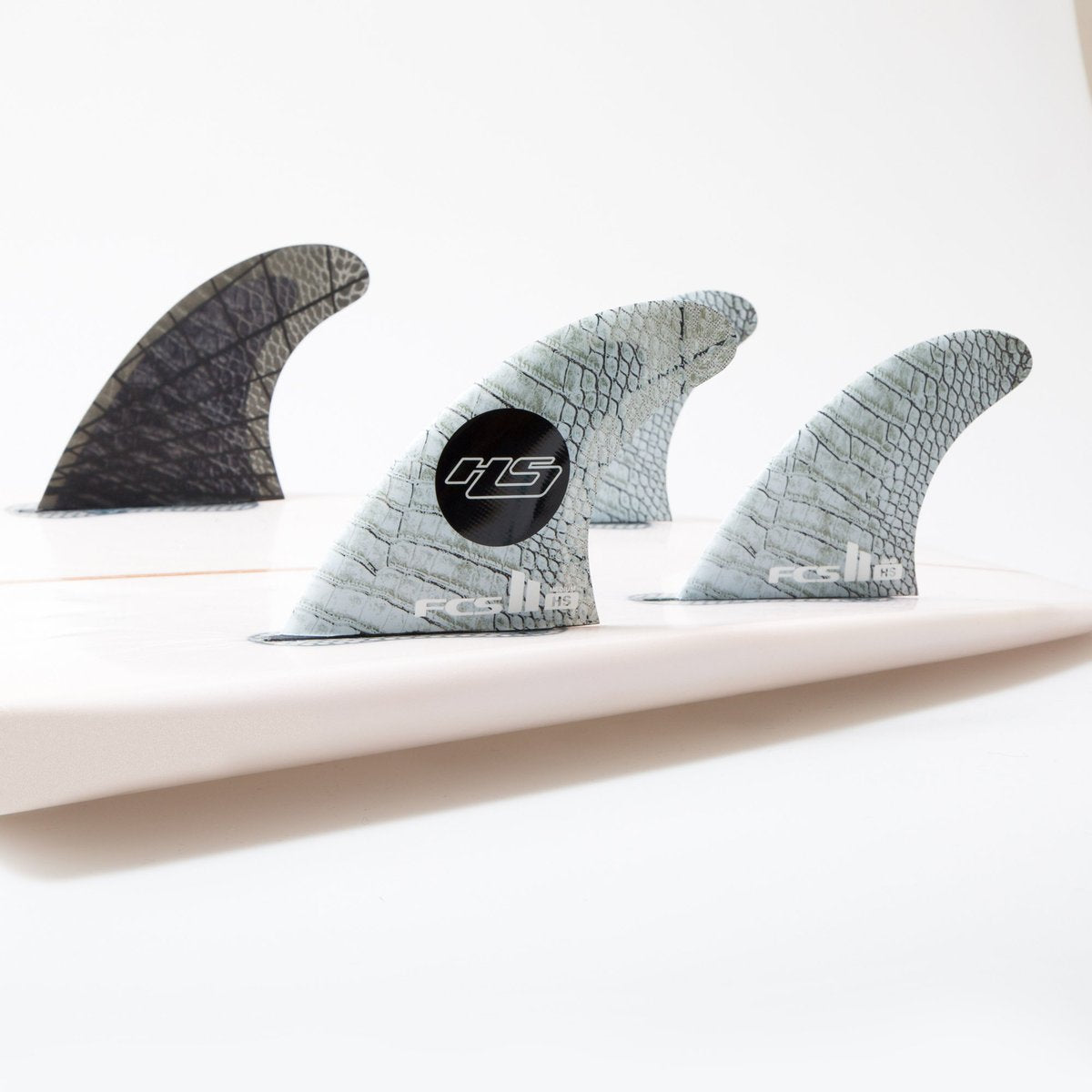 FCS 2 HS PC Carbon Tri-Quad Fin Set M