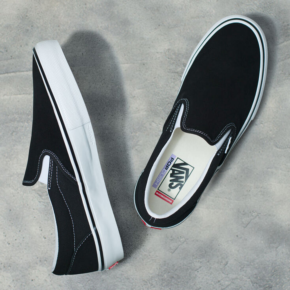 Vans Skate Slip-On BLK/WHT 10.5