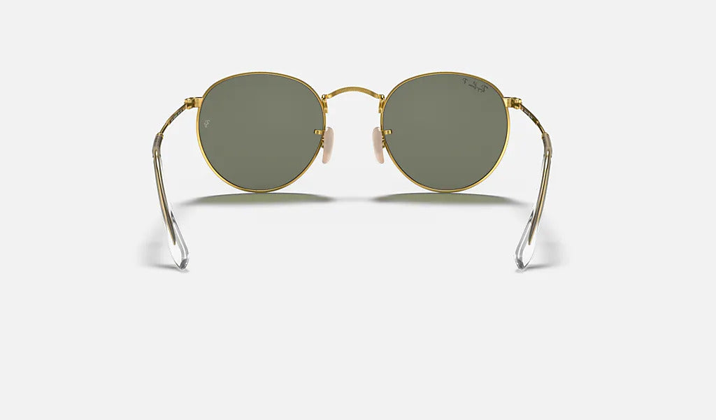 Ray Ban Round Metal Polarized Sunglasses Gold PolarGreen Round