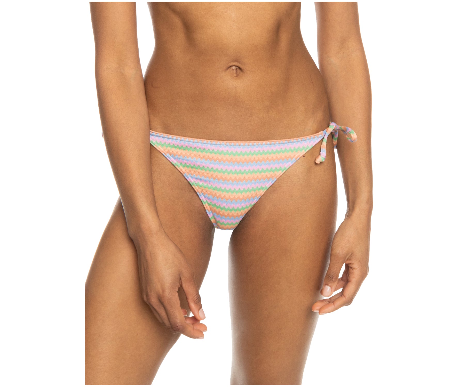 Roxy Wavy Stripe Cheeky Tie Side Bottom XNBM L