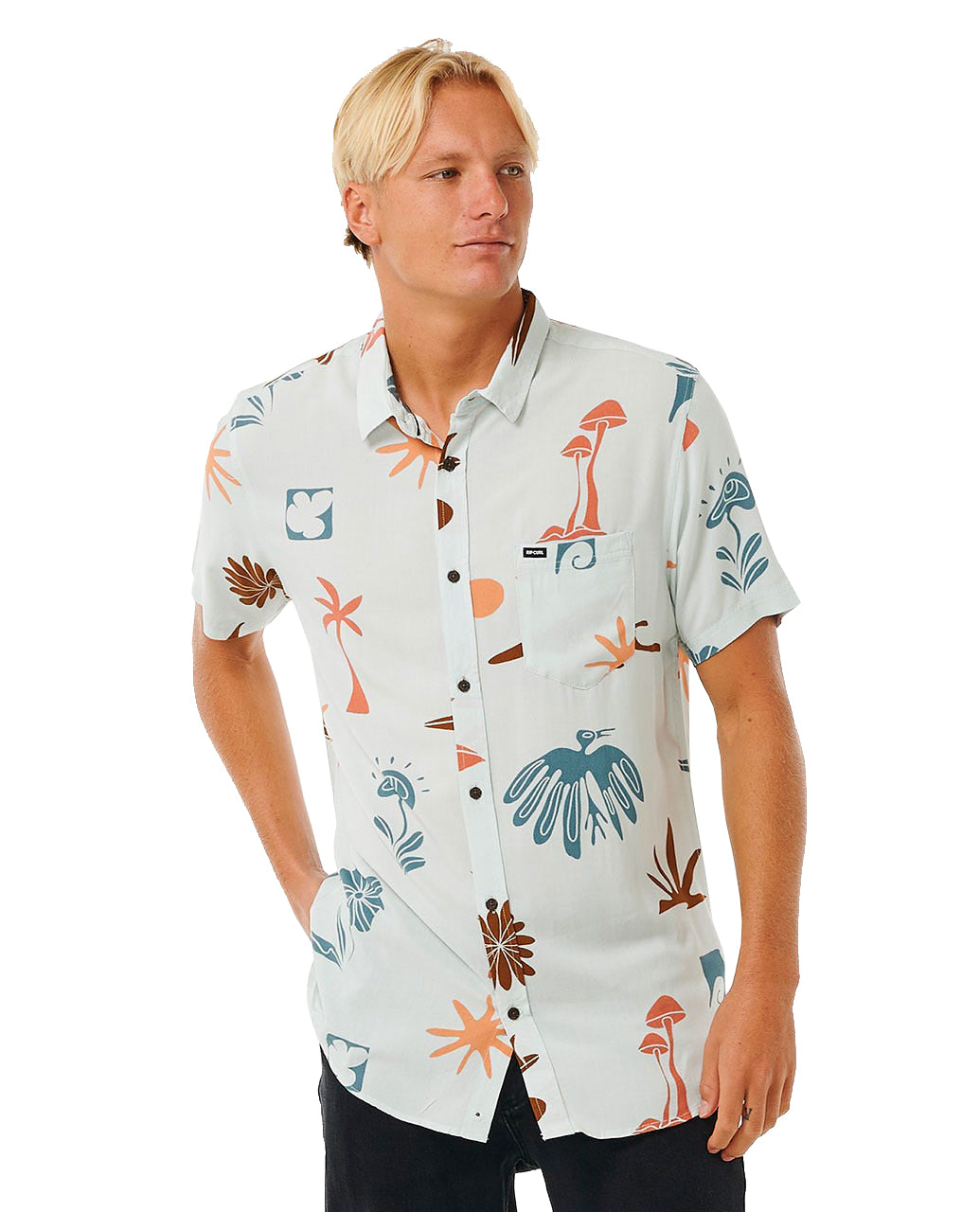 RIP CURL PARTY PACK S/S SHIRT 0067-MINT XL