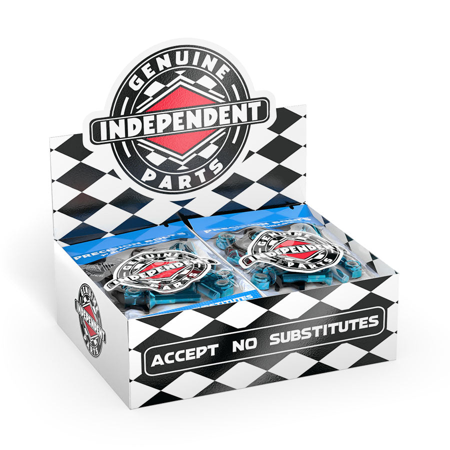 Independent Cross Bolts w/ Tool BLK/BLUE 1" Phillips