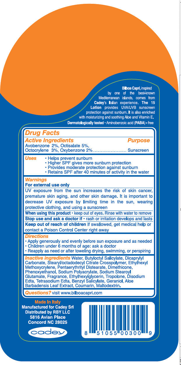 Bilboa Capri Sunscreen Lotion SPF 15 6.76