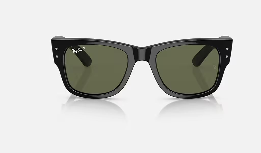 Ray Ban Mega Wayfare Polarized Sunglasses Black Green