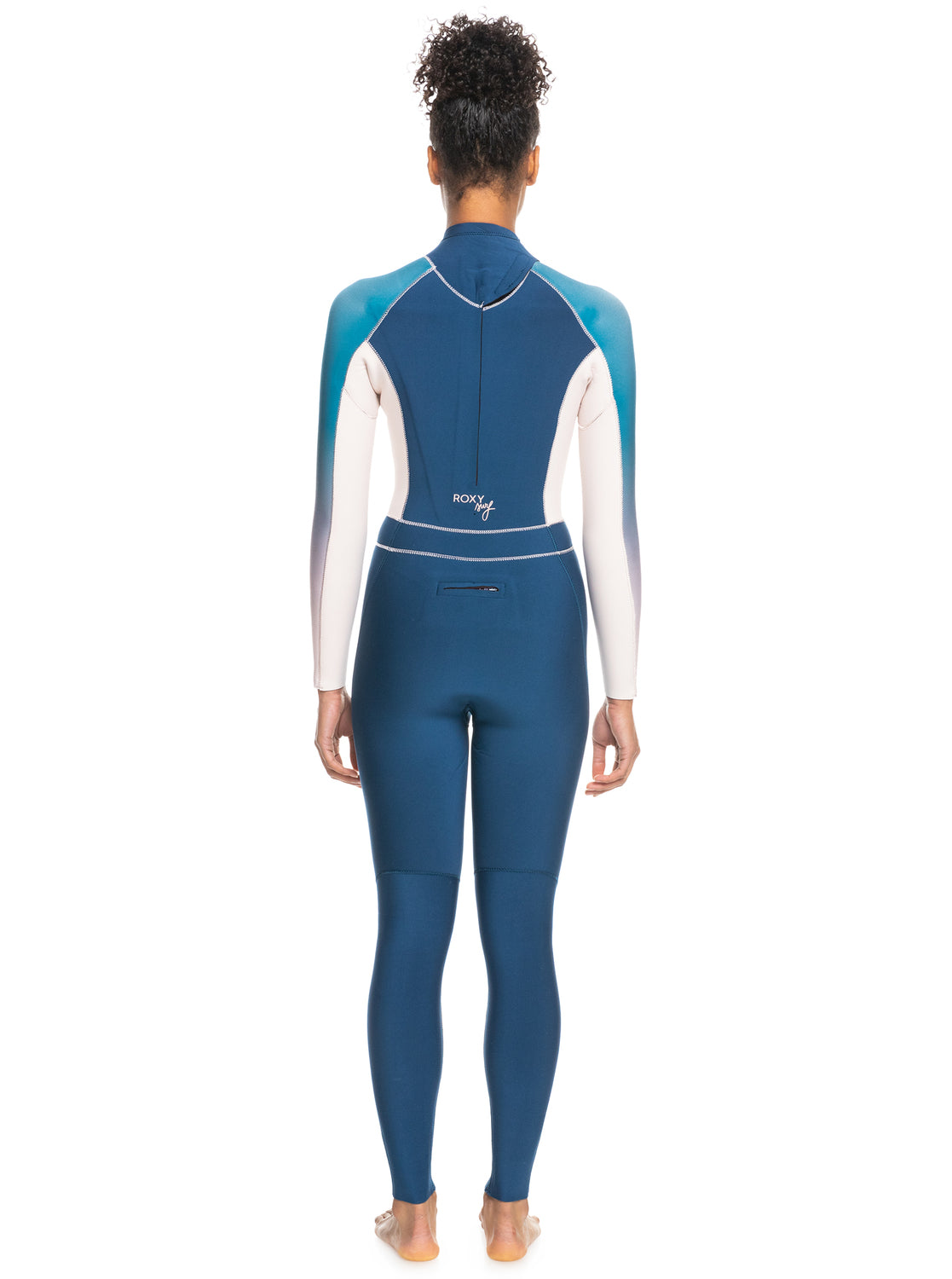 Roxy Rise Collection 3/2mm Back Zip Womens Fullsuit BQP0-Iodine Blue 4