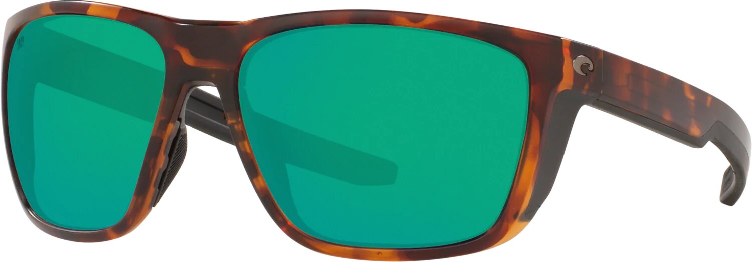 Costa Del Mar Ferg Polarized Sunglasses MatteTortoise GreenMirror 580P