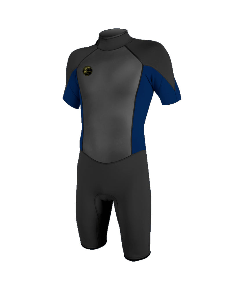 O Neill O Riginal 2mm Back Zip SS Springsuit A41-Black-Navy M