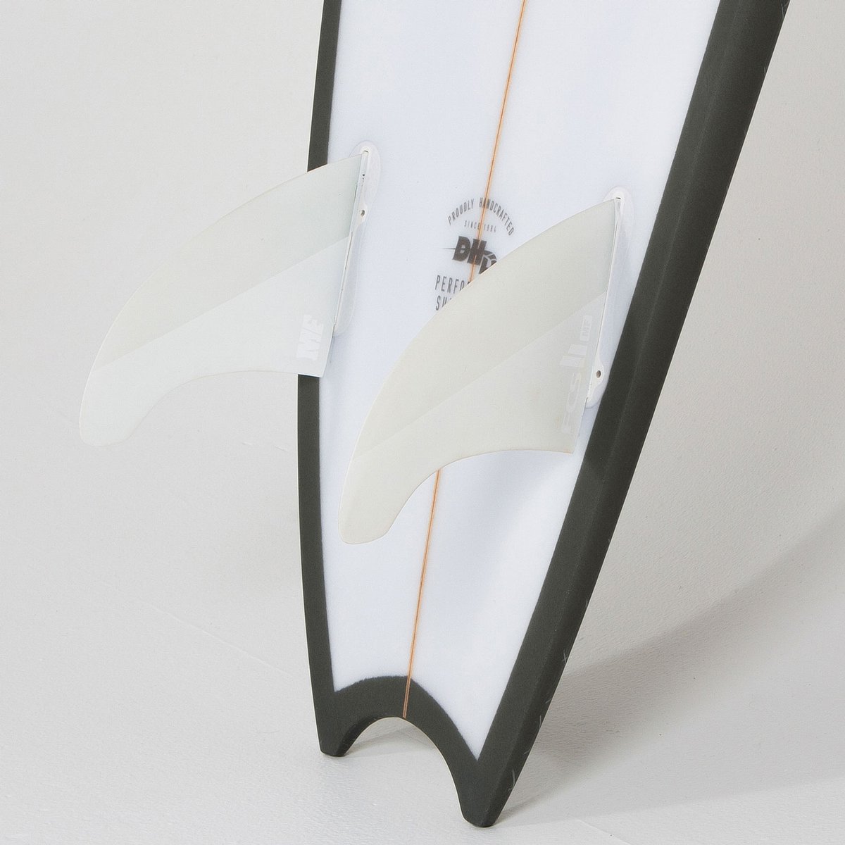 FCS 2 MF PC Twin+1 Fin Set White XLarge