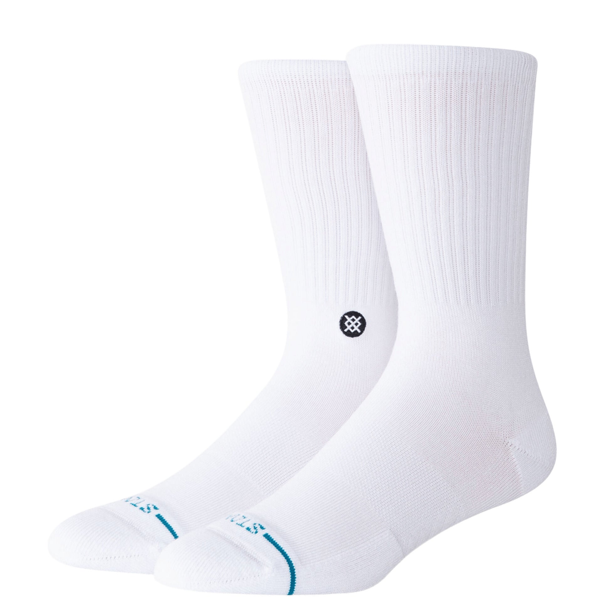 Stance Icon Mens Socks White/Black S