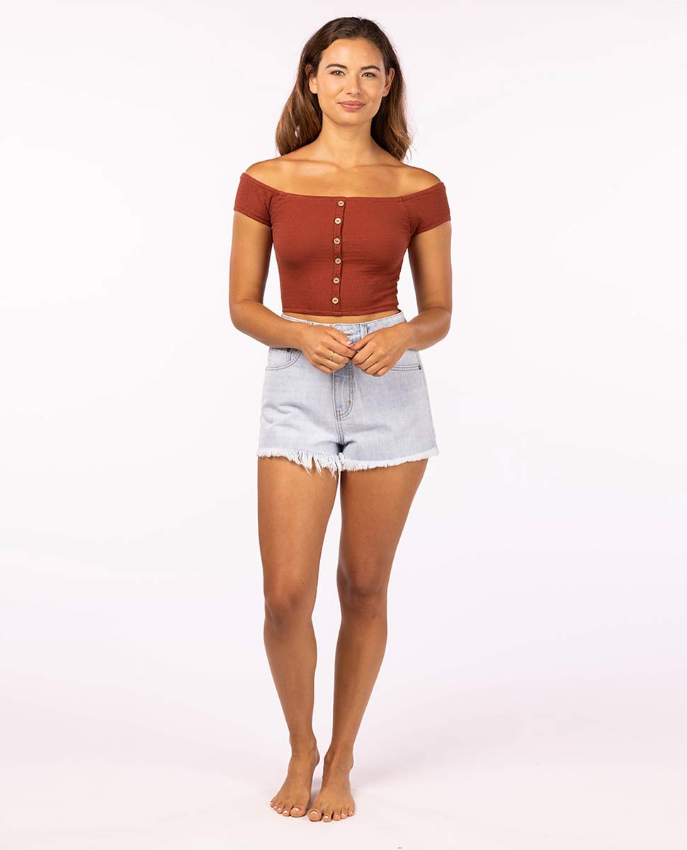 Rip Curl Venice Top 4370-MAROON M
