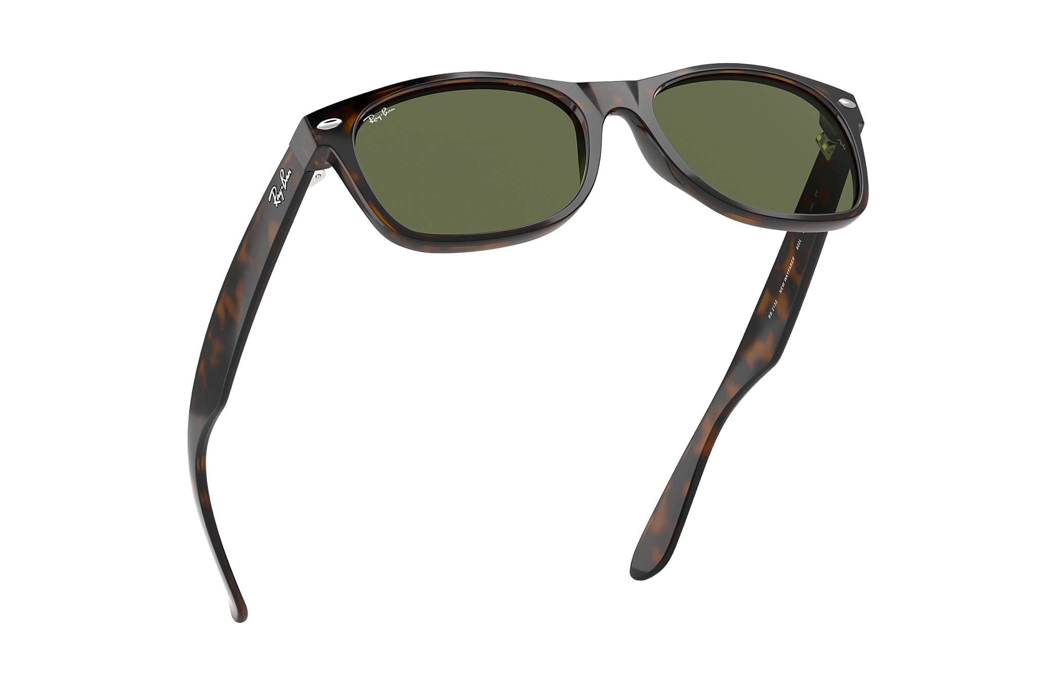 Ray Ban New Wayfarer Polarized Sunglasses Tortise CrystalGreen Wayfarer