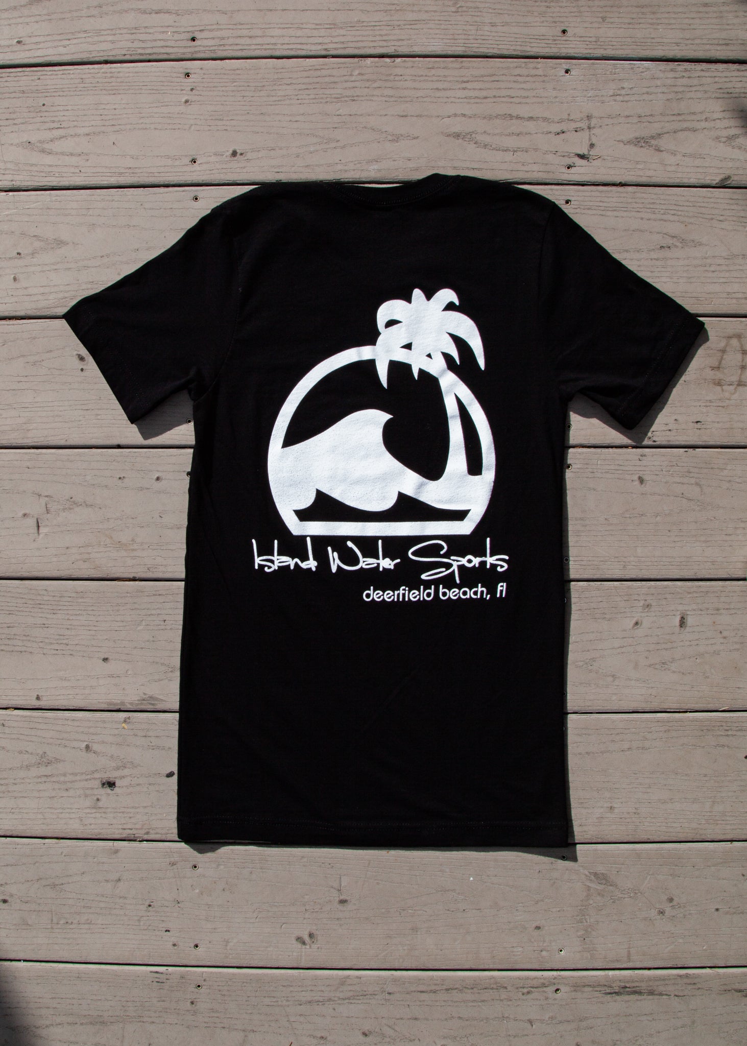 Island Water Sports Script Logo DFB S/S Tee Black/White L