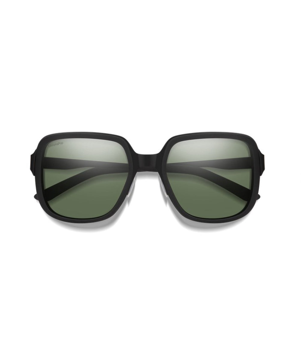 Smith Aveline Polarized Sunglasses Matte Black Gray Green