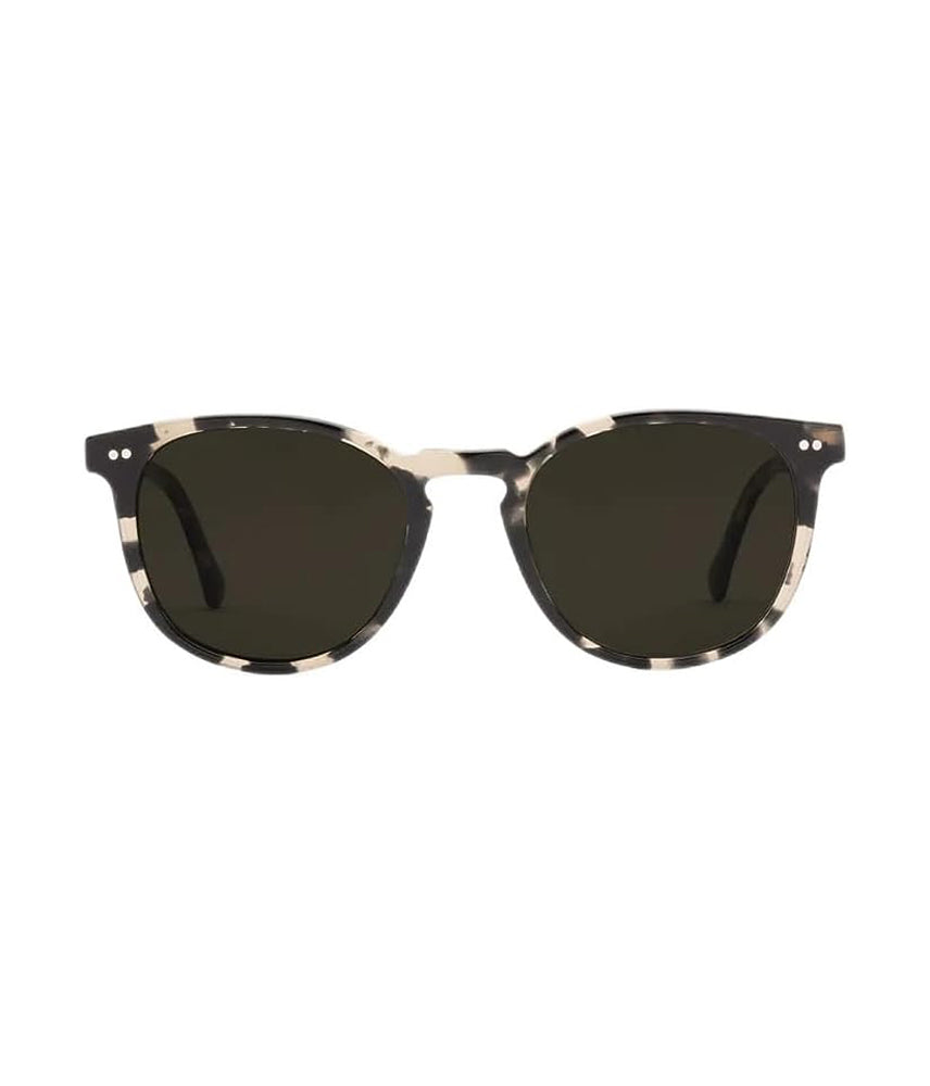 Electric Oak Polarized Sunglasses Galaxy Grey Round