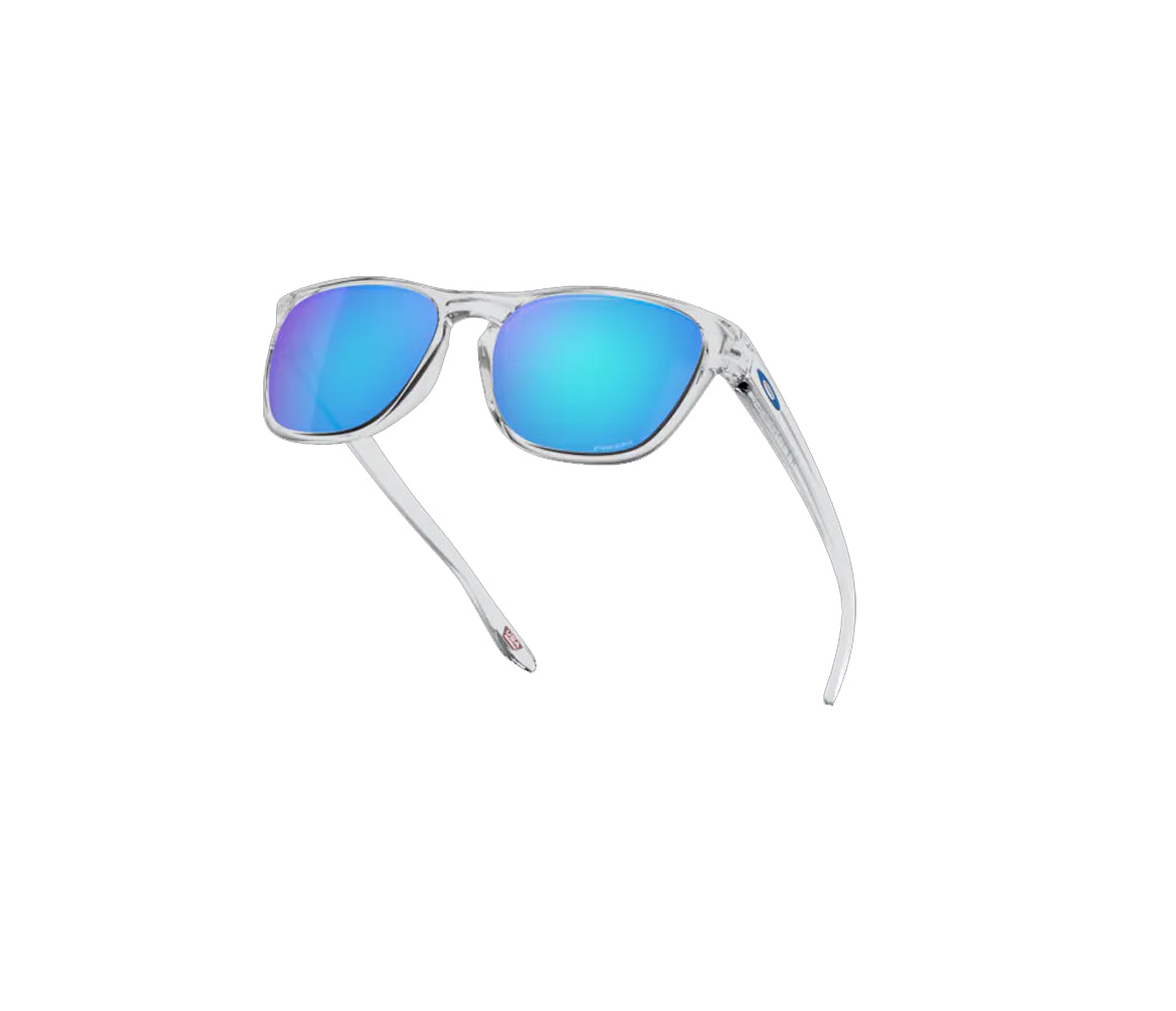Oakley Manorburn Sunglasses Polished Clear Prizm Sapphire