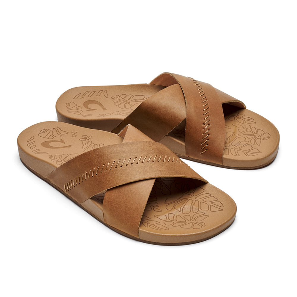 Olukai Kipe a Womens Sandal 48FM-Dark Java-Sahara 6
