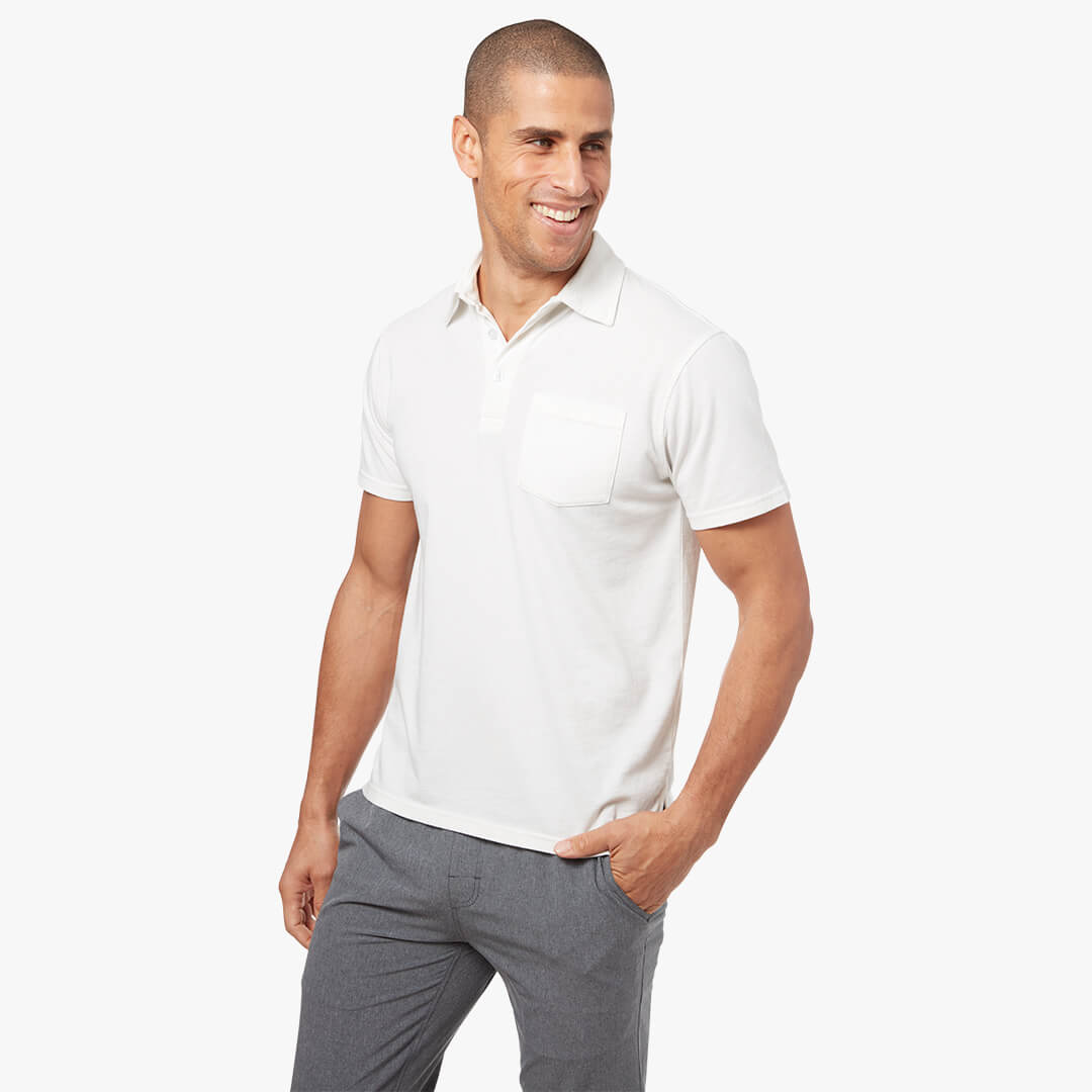 Fair Harbor Atlantic Polo 101-White M