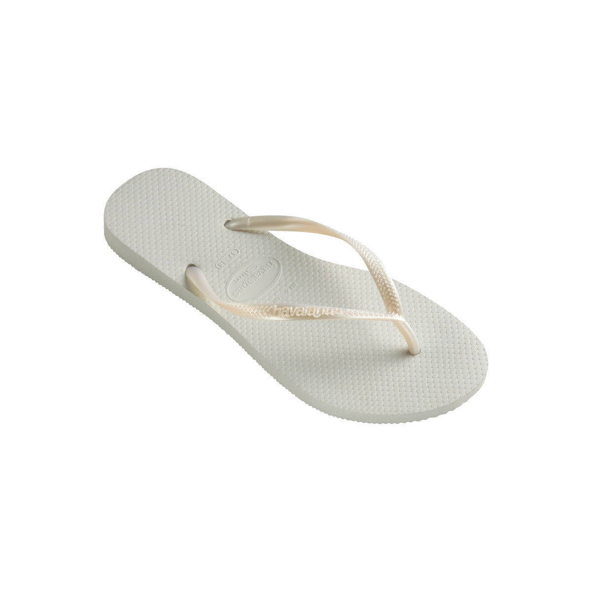 Havaianas Slim Womens Sandal 0001-White 7