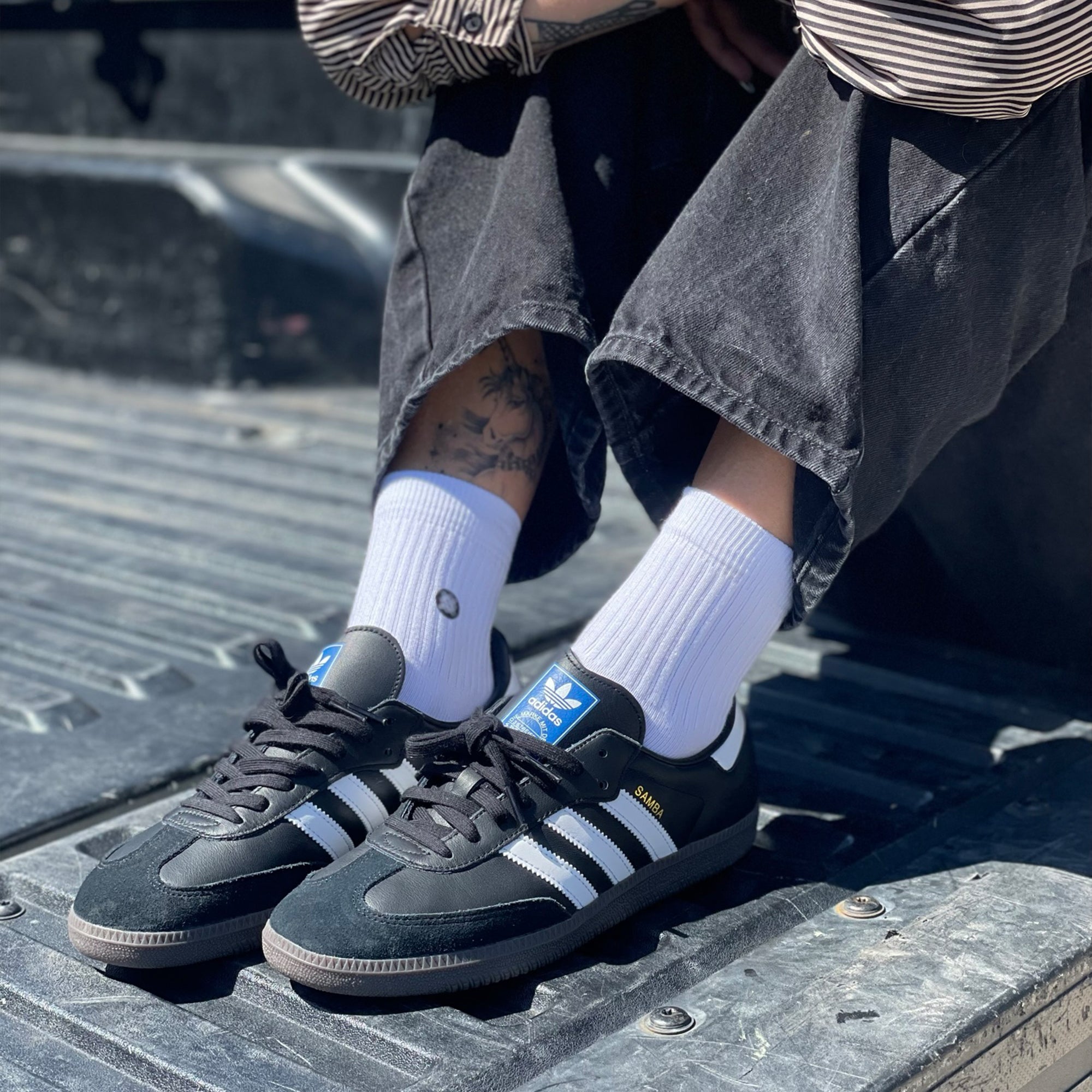 Stance Icon Quarter Mens Socks White L