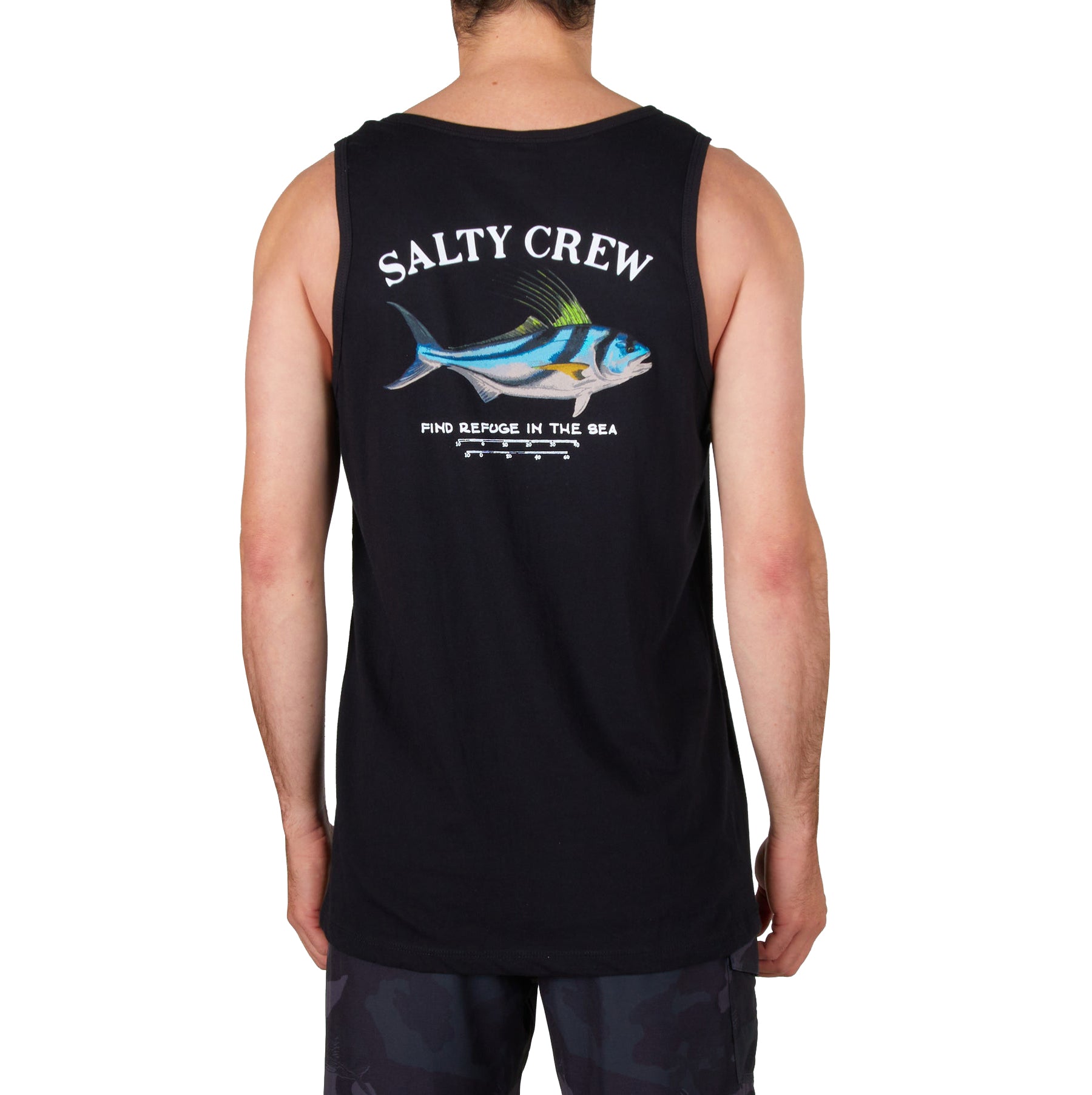 Salty Crew Rooster Tank Black S