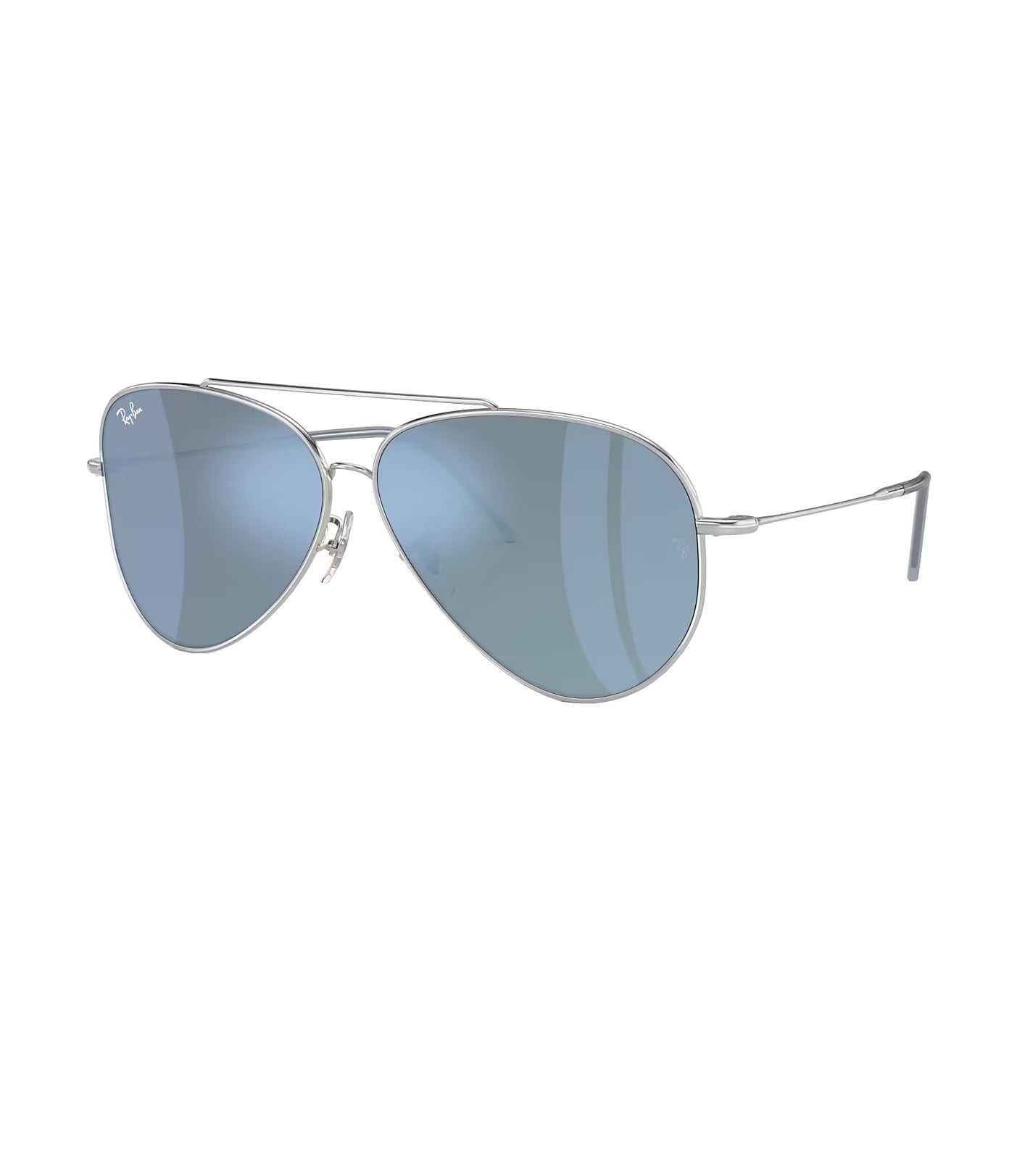 Ray-Ban Aviator Reverse Sunglasses silver DKGreyMirrorTurquoise