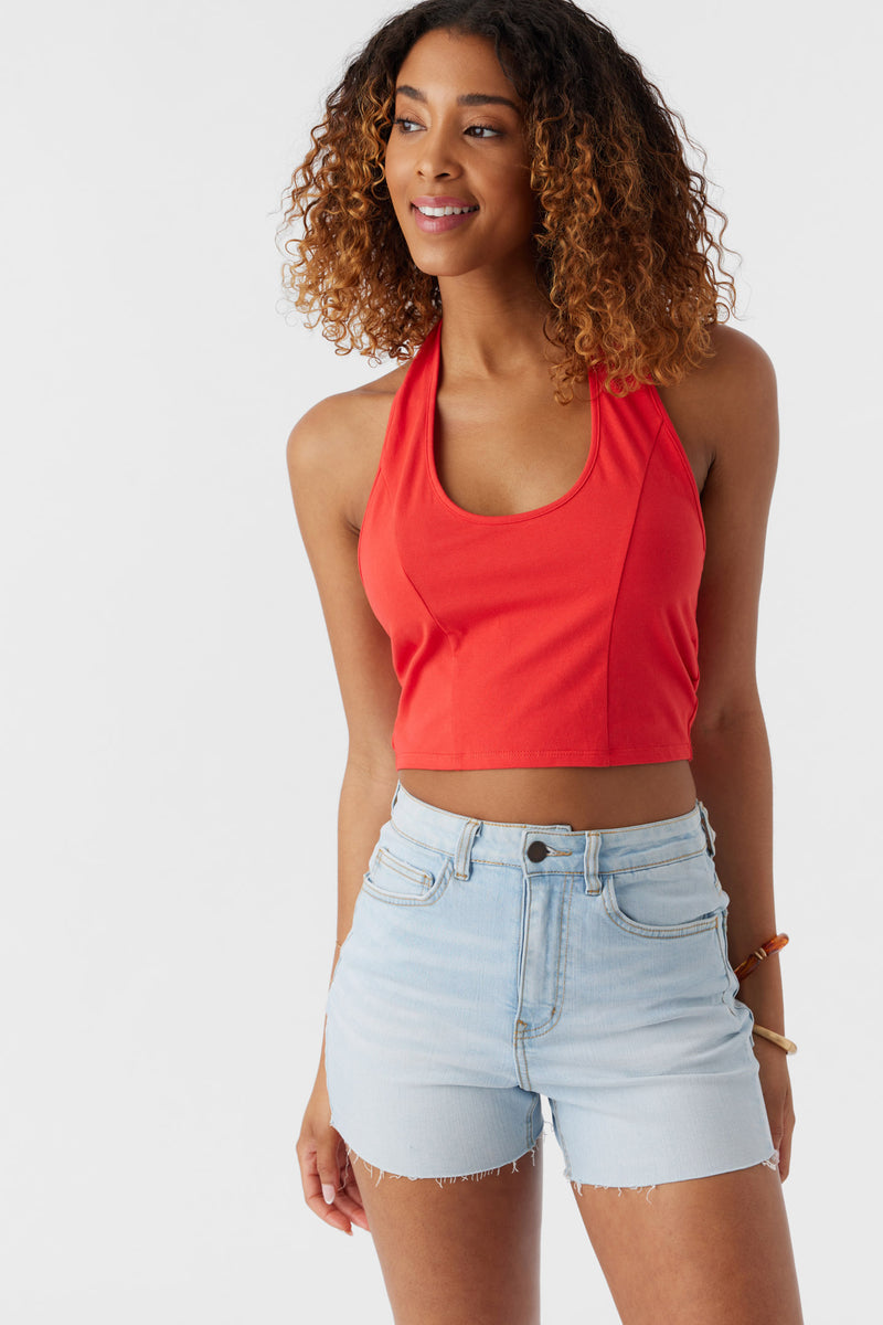 O'Neill Islah Halter Tank RED L