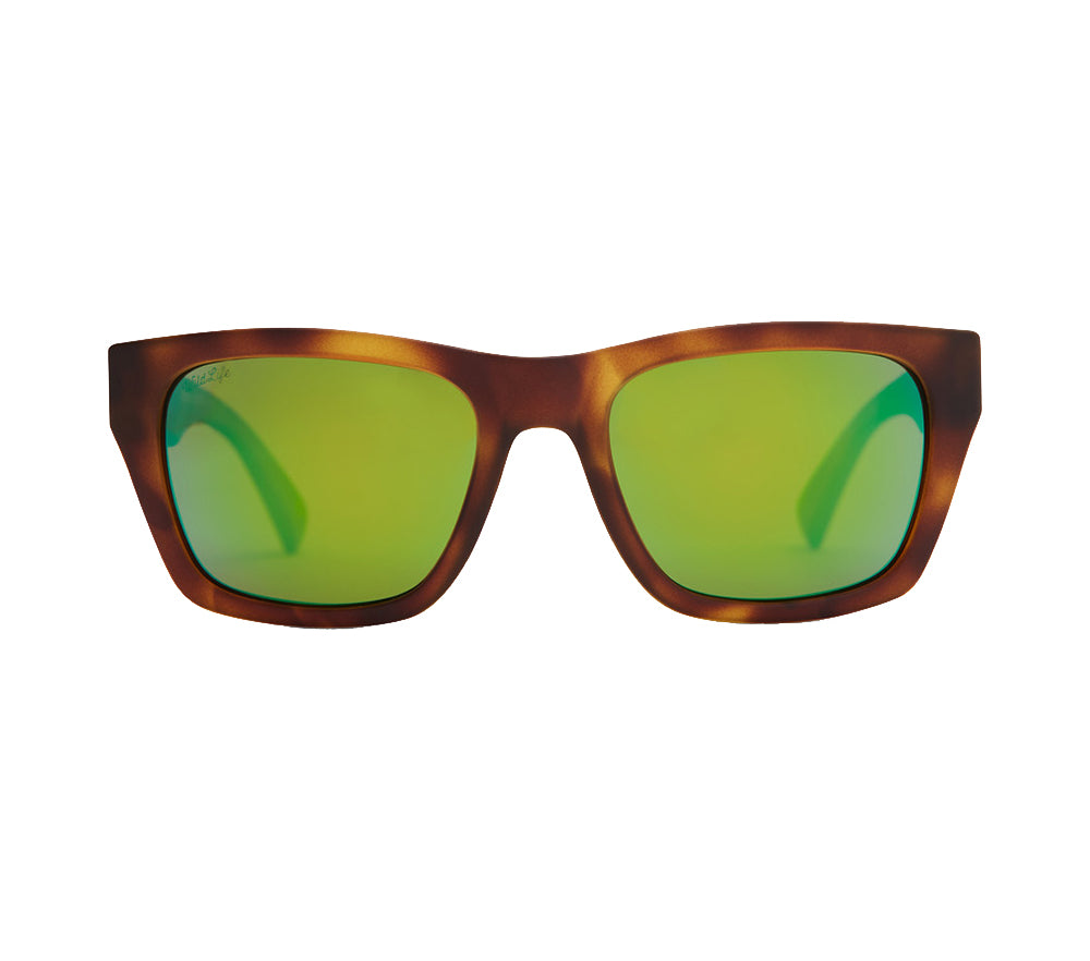 Von Zipper Mode Polarized Sunglasses PTG-TortoiseSatin/GrnFlsh OS