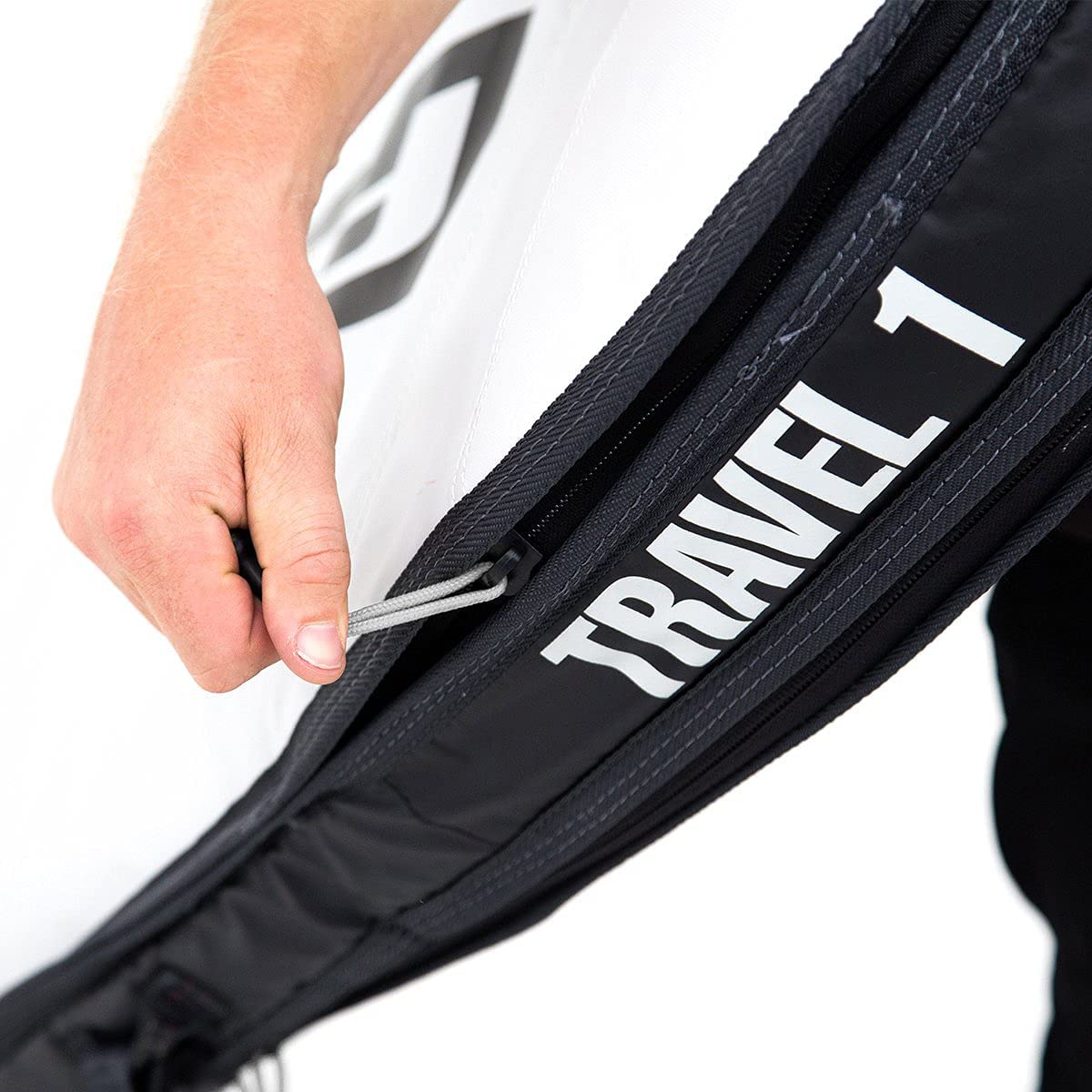 FCS Travel 1 All Purpose Boardbag Black-Grey 6ft7in