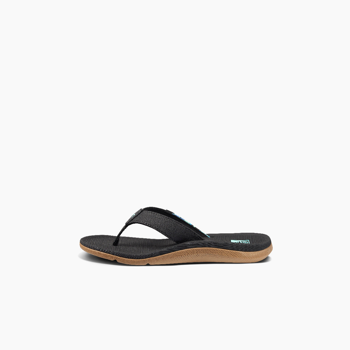 Reef Santa Ana Womens Sandal Black Multi 6