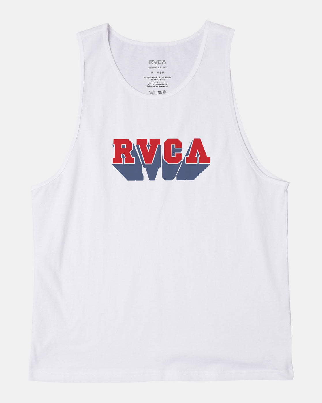 RVCA IMPACT TANK M TEES WHT M