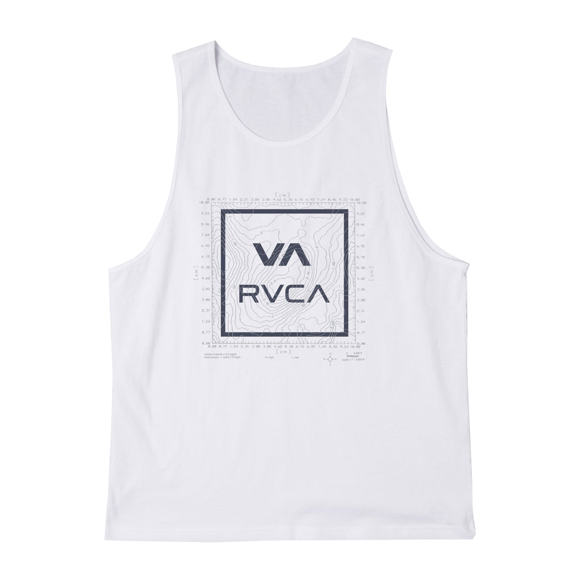 RVCA Topo All The Way Tank WHT S